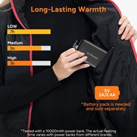 Taille personnalisée imperméable gilet chauffant thermique vêtements de randonnée coupe-vent veste thermique vêtements d'hiver légers