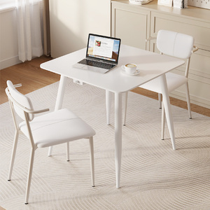 Mesa de Comedor Cuadrada Moderna con Calefacción de Grafeno y Control Inteligente de Temperatura, Superficie de Pizarra para Uso en Casa o Apartamento, Mesa Cuadrada Pequeña - Product Image 1