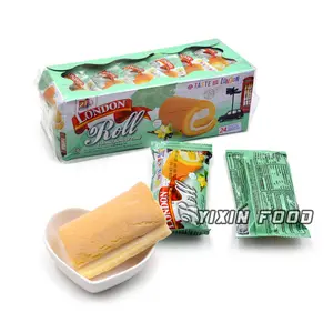 hot sell southeast asia London Roll Cake swiss roll vanilla roll cake