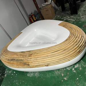 Decoración de Interior de calle al aire libre, muebles urbanos, Salón paramétrico, Banco de árbol redondo de madera con plantas - Product Image 6