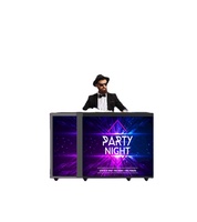 Signalisation numérique LCD Station de DJ Stand Façade de table Stand Portable Booth LED Video Wall Display Screen
