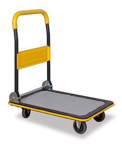 वेयरहाउस ट्रांसपोर्ट ट्रॉली औद्योगिक भारी शुल्क वैगन फ्लैट कार्ट्स प्लास्टिक स्टोरेज शॉपिंग कार्ट किराने के सामान के लिए खरीदारी कार - Product Image 3