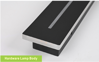 Lampe murale solaire longue et fine de haute qualité, économe en énergie, IP65, pour extérieur, jardin, lumière linéaire extérieure, lampe murale solaire