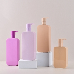 High-end Custom 250 ml 350 ml <strong>500</strong> ml Flat Square <strong>Plastic</strong> Lotion <strong>Bottle</strong>, Shampoo <strong>Bottle</strong>, Shower <strong>Bottle</strong> - Product Image 1