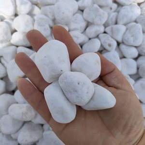 Guijarros Ovalados Blancos Naturales para Jardín de Casa de Campo, Uso en Exteriores, Varios Tamaños (2-3/3-5/5-8CM), Aplicaciones en Hoteles y Parques - Product Image 4