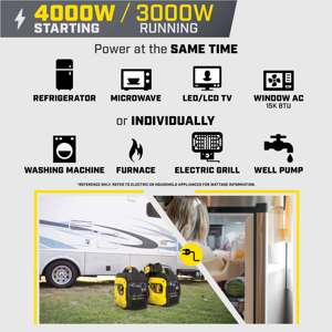 Générateur silencieux portable <span class=keywords><strong>Champion</strong></span> 3000w des États-Unis 2025, générateur à essence pour usage domestique, générateur à onduleur pour le camping - Product Image 3