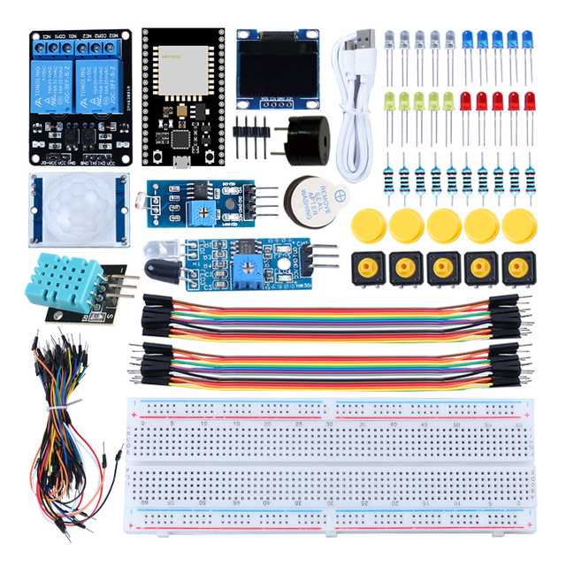 Tscinbuny Factory DIY IoT ESP32 ESP-32S Starter Kit STEM C/C++ Programming ESP32 Development Boards ESP32 Kit With Tutorial