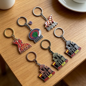 Llavero de Recuerdo de Aleación de Zinc con Motivos Culturales Españoles, Lugares Emblemáticos Arquitectónicos, Motivos de Fútbol, Cultura de la Lucha de Toros, Regalo de <span class=keywords><strong>Madrid</strong></span> - Product Image 1
