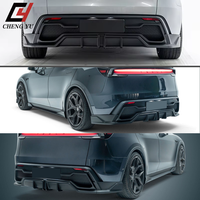 Diffuseur de pare-chocs arrière de style Yofer exceptionnel pour Tesla Model Y Juniper 2025+ en ABS noir brillant effet carbone – Kit extérieur amélioré