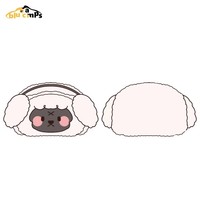Trousse à crayons en peluche de grande capacité avec poignée personnalisée, renard mignon, sac de papeterie multifonctionnel créatif, étui à stylo
