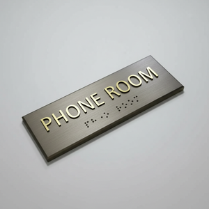 Plaque <span class=keywords><strong>de</strong></span> porte personnalisée en acrylique avec nom d'<span class=keywords><strong>entreprise</strong></span> et numéro Braille pour hôtel - Vente chaude - Product Image 1