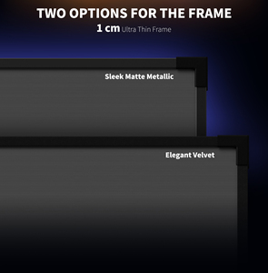 [New Frame Structure] Wupro 120 Inch Lenticular CBSP CLR <b>Projection</b> <b>Screen</b> 16:9 Soft PET Crystal Home Gallery Evo-CBSP-120" Lent - Product Image 2
