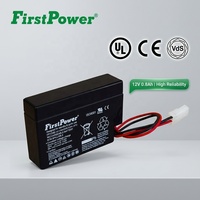 Batterie AGM à décharge profonde FP1208 12V 0.8Ah en gros pour système d'alimentation sans interruption (ASI), système d'alarme et éclairage - Faible autodécharge et longue durée de vie