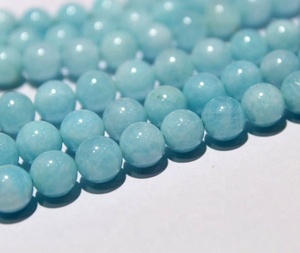 Cuentas pulidas a mano de piedras preciosas sueltas lisas con forma de amazonita, calidad Natural para hacer collares de joyería, precio al por mayor por hebra - Product Image 2