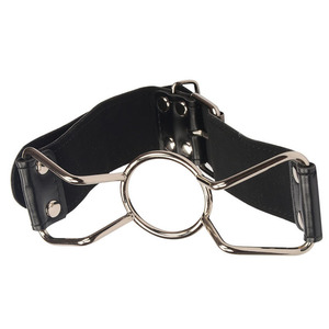 Juguetes sexuales de cuero para parejas, anillo de mordaza para flirteo, boca abierta con anillo redondo, Bondage sexual BDSM, juguete erótico para adultos - Product Image 1