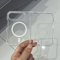 Étui de téléphone à clapet magnétique en acrylique pour iPhone 18 Duo, coque de protection transparente pour écran pliable pour iPhone 18 Pro