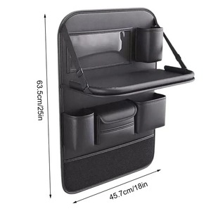 Factory Leather Car Backseat Organizers Car <strong>Seat</strong> <strong>Storage</strong> Organizer with Protector Car <strong>Seat</strong> Organizer for Back <strong>Seat</strong> - Product Image 5