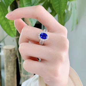 Wholesale 925 Sterling Silver Boho Magic <strong>Spinner</strong> <strong>Ring</strong> With <strong>Diamonds</strong> Cheap Cubic Zircon Engagement Wedding Jewelry Blue Sapphire - Product Image 4