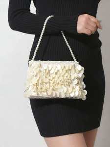 Nouveau Sac à Main Perlé Fait Main en Coquille de Fritillaire 2026 – Mini Sac de Soirée Polyvalent et Élégant à la Française pour Femme - Product Image 2
