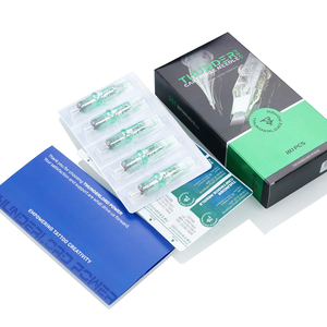 <span class=keywords><strong>Aiguille</strong></span> de <span class=keywords><strong>tatouage</strong></span> Green Pro - Faible consommation d'<span class=keywords><strong>encre</strong></span>, anneau en silicone élastique anti-déformation, stérile, jetable - Product Image 6
