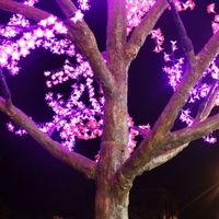 3.2M High Simulation Stamm Baum Hotel Dekoration im Freien führte Weihnachts licht