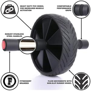 PP+Steel Silent Foam Handle Abdominal AB <strong>Wheel</strong> <strong>Roller</strong> <strong>Wheel</strong>