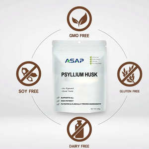 Polvo de cáscara de psyllium OEM al por mayor al mejor precio polvo de cáscara de semilla de psyllium de fibra soluble en agua - Product Image 2