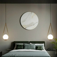 Classique Designer Chambre Décoration Lustre Cristal Moderne Plafond De Luxe Cercle Maison Or LED Pendentif Lumières