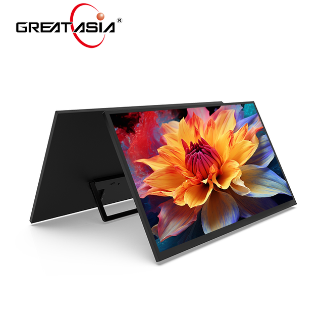 23.8 Inch FHD 1920x1080 IPS LCD LED Backlit Touch Control Built-in Speaker Car Headrest Monitor Type C USB Portable Monitor