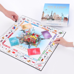 Jeu de société éducatif sur les monuments mondiaux, personnalisable avec logo, <span class=keywords><strong>carte</strong></span> pliable, accessoires complets - Product Image 1