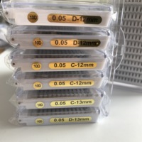 Vente chaude Premade Volume Ventilateurs 7D 8D 9D 10D Coréen PBT Fibre Cils Magnifique Mega Volume Lashes