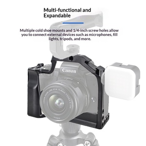 Carcasa para Cámara sin Espejo EOS R5 R6 R7 R8 R10 R50 para <span class=keywords><strong>Canon</strong></span> EOS-R EOSR con Soporte para Accesorios, Montaje de <span class=keywords><strong>1</strong></span>/4" y Localización Arri de 3/8" - Product Image 3