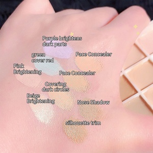 Corrector de Maquillaje de Alta Cobertura para Rostro y Ojos, Corrector en Crema Mate Suave para la Piel, Resistente al Agua, Color Rosa - Product Image 2