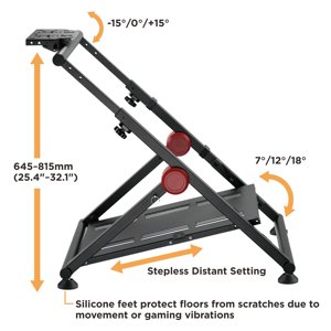 Soporte Plegable para <span class=keywords><strong>Volante</strong></span> LRS04-BS para Simulador de Carreras, Soporte para <span class=keywords><strong>Volante</strong></span> de Simulador de Carreras, Cabina de Simulador de Carreras - Product Image 2