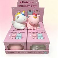 Jouets géants à presser en TPR et PU, en forme de crocodile, licorne, grenouille, requin, canard, griffe, myrtille, avocat, pour la décompression, simulation d'aliments et d'animaux