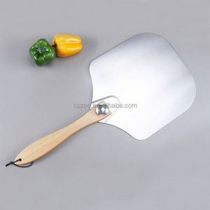 Espátula para pizza de fácil almacenamiento, cáscara de pizza de metal de aluminio con mango de madera plegable para entusiastas de la pizza casera - Product Image 4