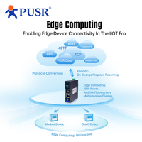 Passerelle IoT de calcul en périphérie PUSR, prend en charge la conversion de protocoles d'acquisition de données, 2* TCP + 2* MQTT USR-N720