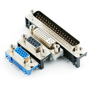 Connecteur DVI mâle DR9/DR15, connecteur femelle DR25/DR37/DR15, interface RS232 DB9, connecteur de port série VGA à broches en cuivre, vente directe d'usine - Product Image 3