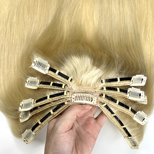 Extensiones de Cabello con Clip Salon Octopus, 100% Cabello Virgen Remy de Doble Trama, Invisibles, con Múltiples Clips, de Una Sola Pieza - Product Image 1