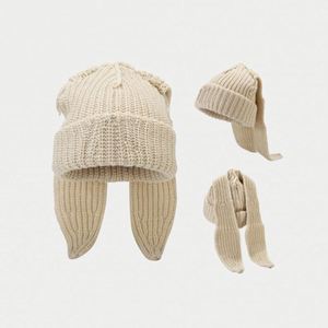 Cute <b>Rabbit</b> Ears Acrylic Street Fashion Women Lady Outdoor Warm Winter Hat Knitted Beanie Hats With Long Ears - Product Image 1
