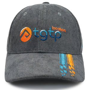 Gorra de Béisbol de Pana de Alta Calidad, Gorras de Béisbol de Pana a la Moda, Gorra Deportiva con Logotipo Personalizado - Product Image 2