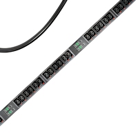 PDU IP intelligent triphasé 36 C39 avec mesure et SNMP, unité de distribution d'alimentation intelligente pour rack, 6x30A MCB, disjoncteur pour rack de serveur, 10AWG UL