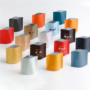 Mini sachets en aluminium carrés refermables, sachets en mylar avec fermeture éclair pour le stockage des aliments - Prêt à être expédié - Product Image 1