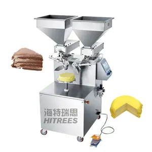 Birthday cake cream daubing machine wedding cake decorating machine crepes layer cake smearing coating machine