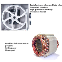 Scie à ruban de positionnement laser Fusai 9 pouces FS-95A 550W, corps en acier, machine à couper le bois, scie à bois