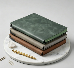 Cuaderno Vintage <span class=keywords><strong>A5</strong></span> Personalizado de Cuero PU, Tapa Blanda con <span class=keywords><strong>Papel</strong></span> Rayado, <span class=keywords><strong>Papel</strong></span> Grueso de Alta Calidad - Product Image 4