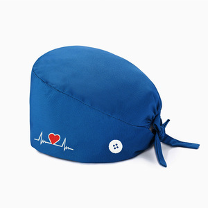 Cappello Scrub <span class=keywords><strong>per</strong></span> medici infermieri dentisti copertura <span class=keywords><strong>per</strong></span> <span class=keywords><strong>capelli</strong></span> in tessuto morbido cappuccio chirurgico Unisex con fascia regolabile stampato - Product Image 3