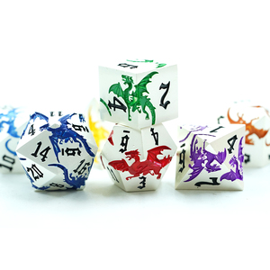 <span class=keywords><strong>7</strong></span>-Mảnh Đa Diện Kim Loại <span class=keywords><strong>Dice</strong></span> Set 16Mm Kẽm Hợp Kim Trò Chơi Hội Đồng Quản Trị Dnd & Dnd Biểu Tượng Tùy Chỉnh Cầu Vồng Đầy Màu Sắc Rồng <span class=keywords><strong>Dice</strong></span> - Product Image 6