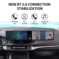 ZWNAV Double écran 12,3 pouces pour Lexus CT200 2011-2018, CarPlay sans fil, Android 13, autoradio, écran multimédia, navigation GPS, stéréo audio