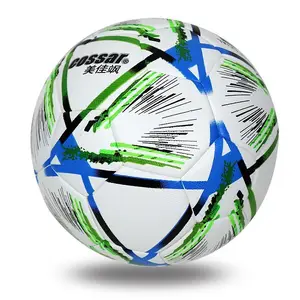 Bola de futebol com tamanho padrão para 5, mais novo material costurado na liga de futebol, material pu, bolas de treinamento, futebol voetbal